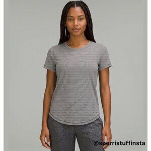 EXCELLENT Lululemon Love Crew III Black/White Striped Short Sleeve T-Shirt Top 4